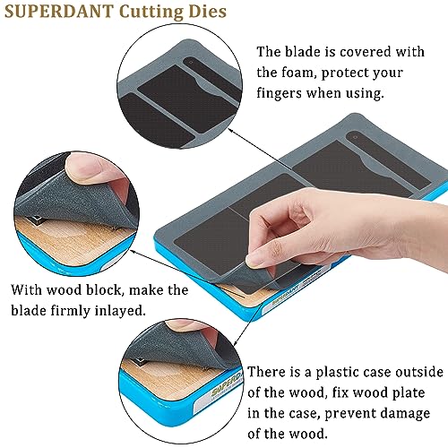 SUPERDANT Leder Stanzformen Leder Geldbörse Holz Stanzkarte Brieftaschen Schutzhülle DIY Handwerk Gestanzt Kunstleder Halter Aufbewahrungstasche Stanzmaschine Für Frauen Männer Geschenke - Image 3