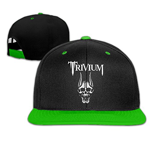 M Angel Adjustable Funny Trivium Hip-Hop Baseball Cap One Size KellyGreen