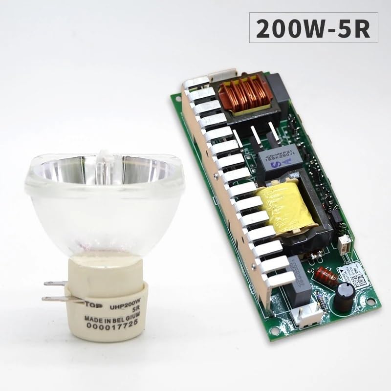 Nuova lampadina del fascio mobile della zavorra 5R 200W for la luce mobile del fascio dell'attrezzatura della fase del DJ della barra KTV, discoteca del partito (Color : 5R 200w ballast)