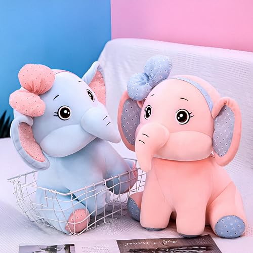 Image of Storescent Soft Toys for Kids - Stuffed Animal Plush Soft Toy for Boys & Girls | Plushie Toy Bow Elephant