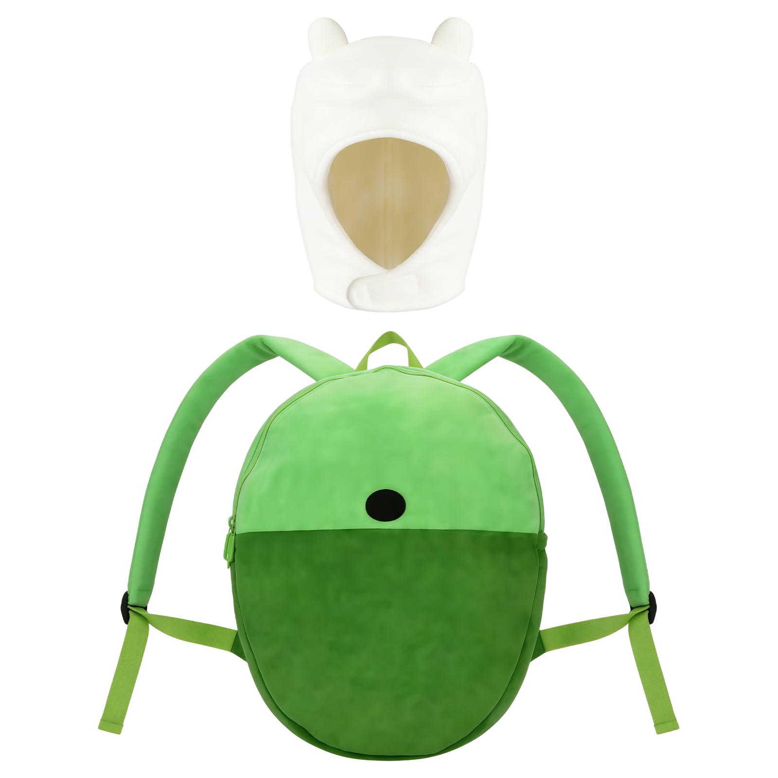Miaija Halloween Adventure Explorer Costume Set - Adventure Hat & Green Backpack Anime Dress-Up Accessories for Adults