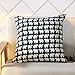 GeWu888 Coussin en Lin à imprimé Doux de Style Nordique Blanc 45x45cm