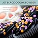 THE COCOA TRADER – Black Cocoa Powder for Baking 1Lb – Darkest Dutch Processed, Alkalized, Unsweetened Chocolate Flavor | Natural Food Coloring Substitute | Vegan, Gluten- & Sugar-Free, Keto Friendly