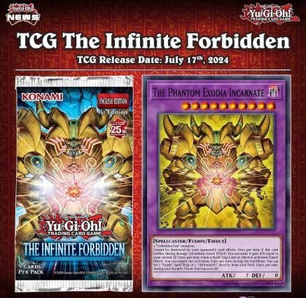 YU-Gi-Oh! Booster of 9 cards: L'Infinite Forbidden - French Version YU-Gi-Oh! Booster of 9 cards: L'Infinite Forbidden - French Version