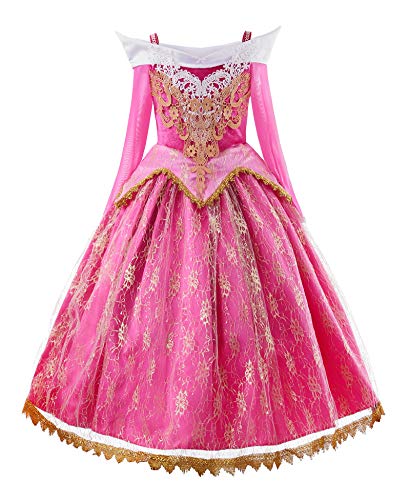 JerrisApparel Girls Pink Princess Costume Halloween Cosplay Party Dress up2