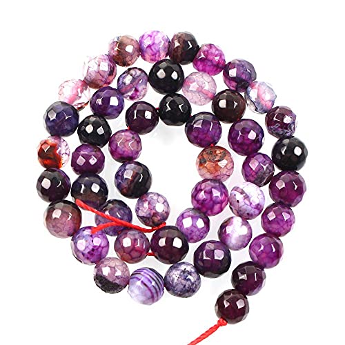 Perles en pierre naturelle violette à facettes pour créer vos bracelets et bijoux d'été