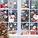 QIMMU 185 Stickers Noel Fenetre,Deco Vitre Noel,Decoration Noel Fenetre,Autocollant Noel Fenetre,Stickers Vitre Noel,Decoration Noel Interieur,Decoration Noel Fenetre Statique,Vitrophanie Noel
