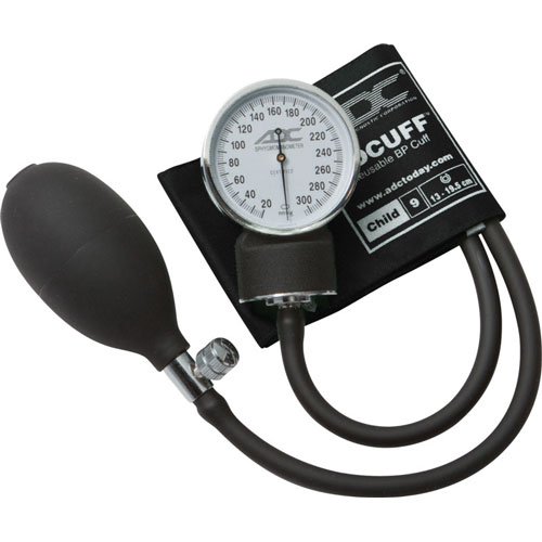 ADC 760-9CBK Aneroid Sphygmomanometer, Child, Black