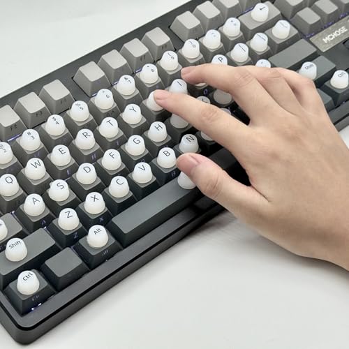 Pegatinas para teclado para uñas largas, 64 piezas adhesivas miniatura 2