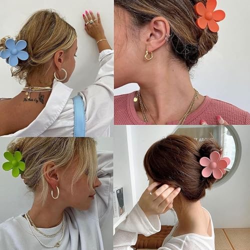 Flower Hair Claw Clips 8PCS - Image 4