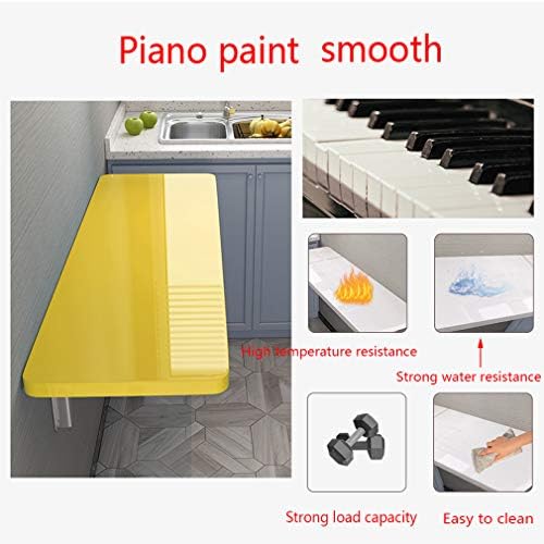 Wall Mounted Folding Workbench - Space-Saving Drop-Leaf Table, Collapsible Computer Desk for Writing & Crafting, Easy to Clean, Perfect for Home, Office, Kitchen & Dining