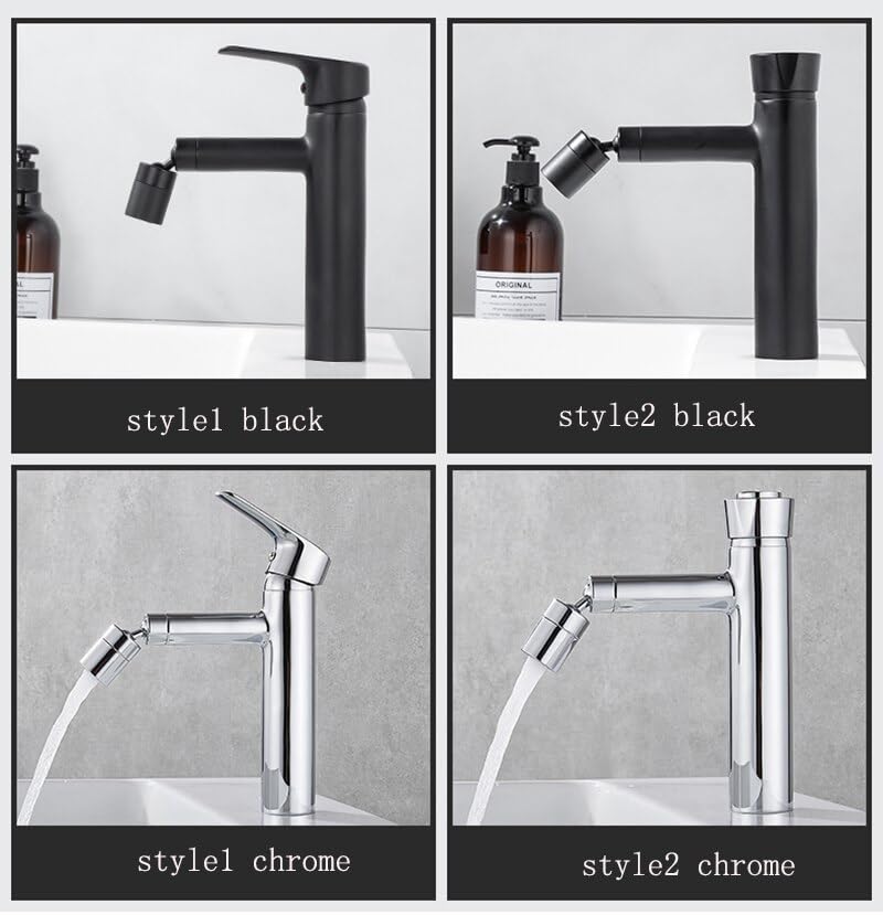 Robinet mitigeur de salle de bain à température constante au design chrome - 4