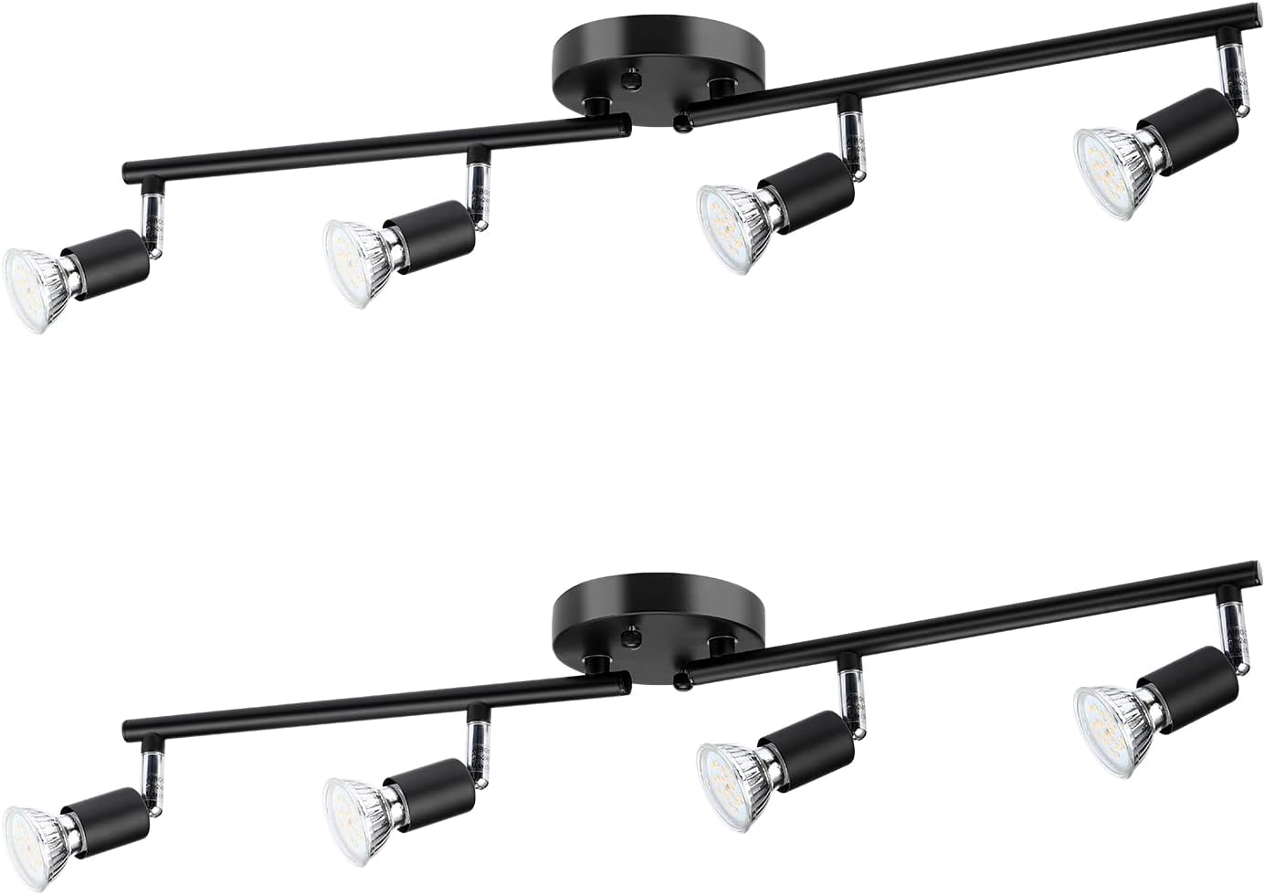 PESUTEN Track Lighting Fixtures, 4 Lights Ceiling Spotlight with