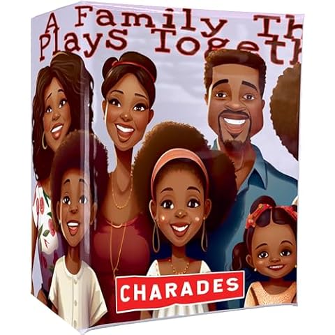 A Family That Plays Together - Black Owned Family Hood Charades Game for Adults and Kids - Perfect Charades Game for Family Urban Black Trivia Game Night ISSA Black Thang with Black Culture Charades Cover
