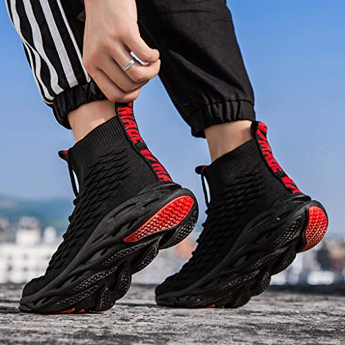 Image of God's pens Men's Sports Shoes Teens High-top Breathable Running Shoes Wear-Resistant Sneakers Basketball Sock Shoes