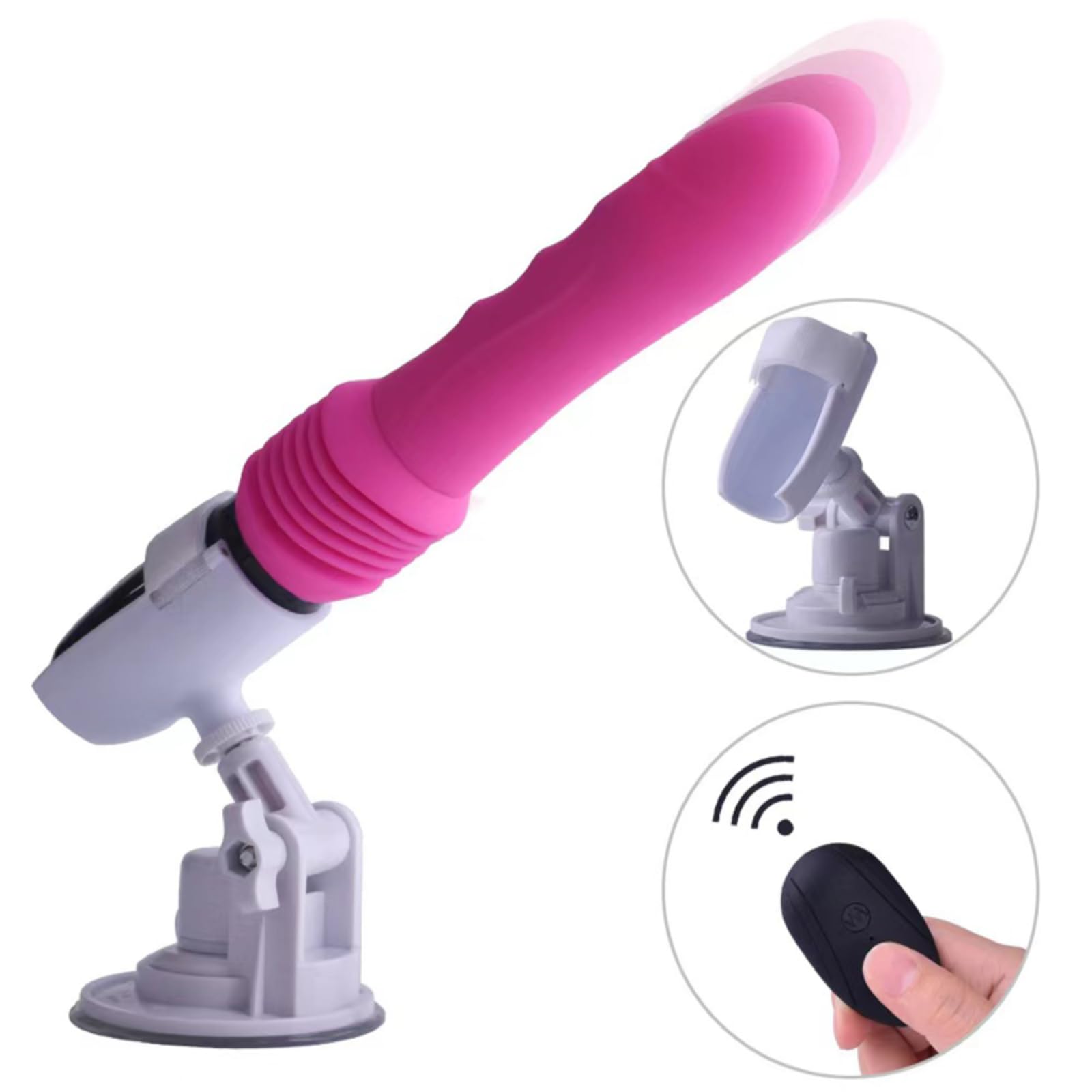 vibratore Vibratore con vibratore a spinta telecomandato, vibratore retrattile automatico a punto G con giocattolo sessuale a tazza Per Orgasmo femminile