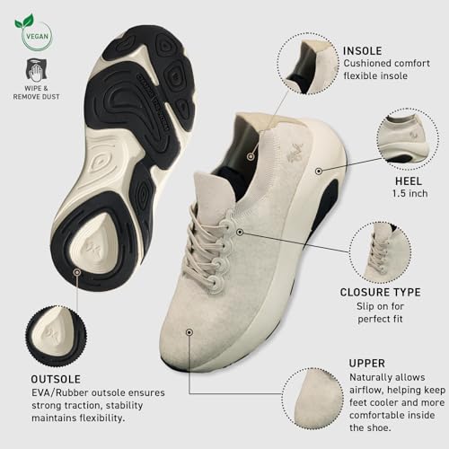 Image of Neeman's Lush Glider Sneakers for Men and Women | Sporty Shoes with Eco-Friendly Viscose Upper, CushyWalk Cushioning, Lightweight EVA Sole, Pressure-Mapped Grip, All-Day Comfort