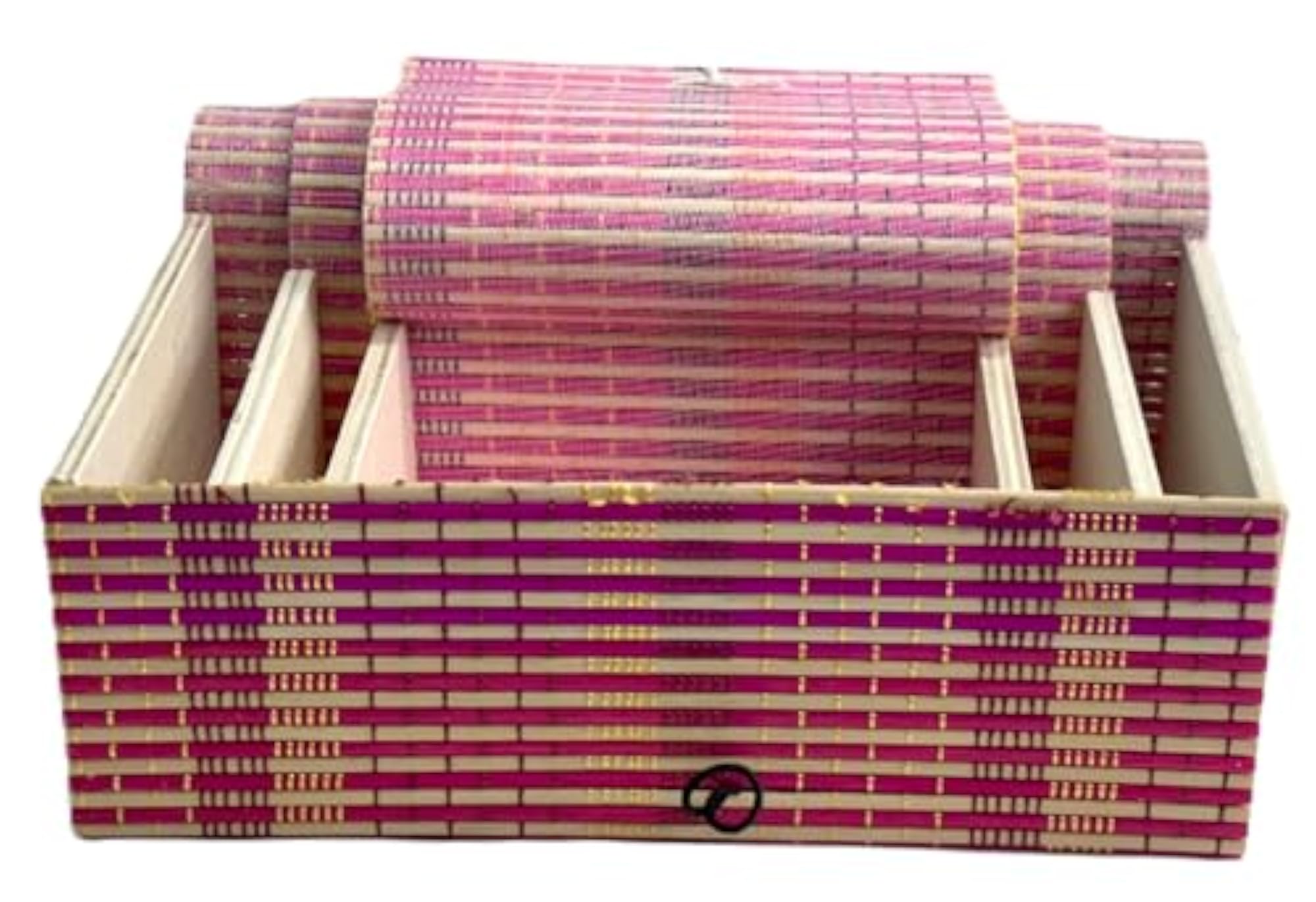 EELIKA Bamboo Utility Box Set of 3, Elegant Storage Solution