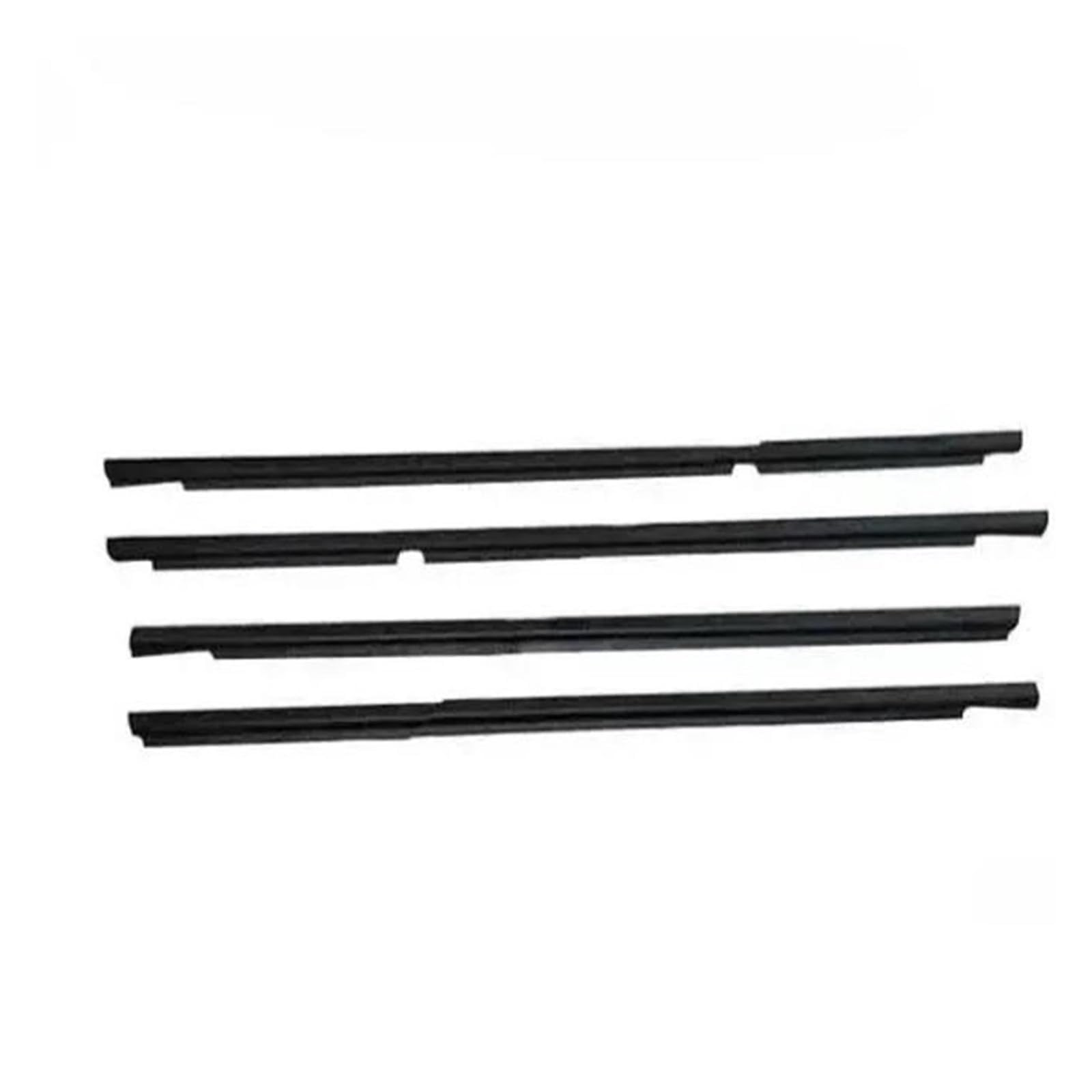Window Locking Gasket for Toyota for 4 for Runner 2003-2007 Black Outside Windows Rubber Glass Protector Weatherstrip Seal Laminate (OE# 68161-35060)