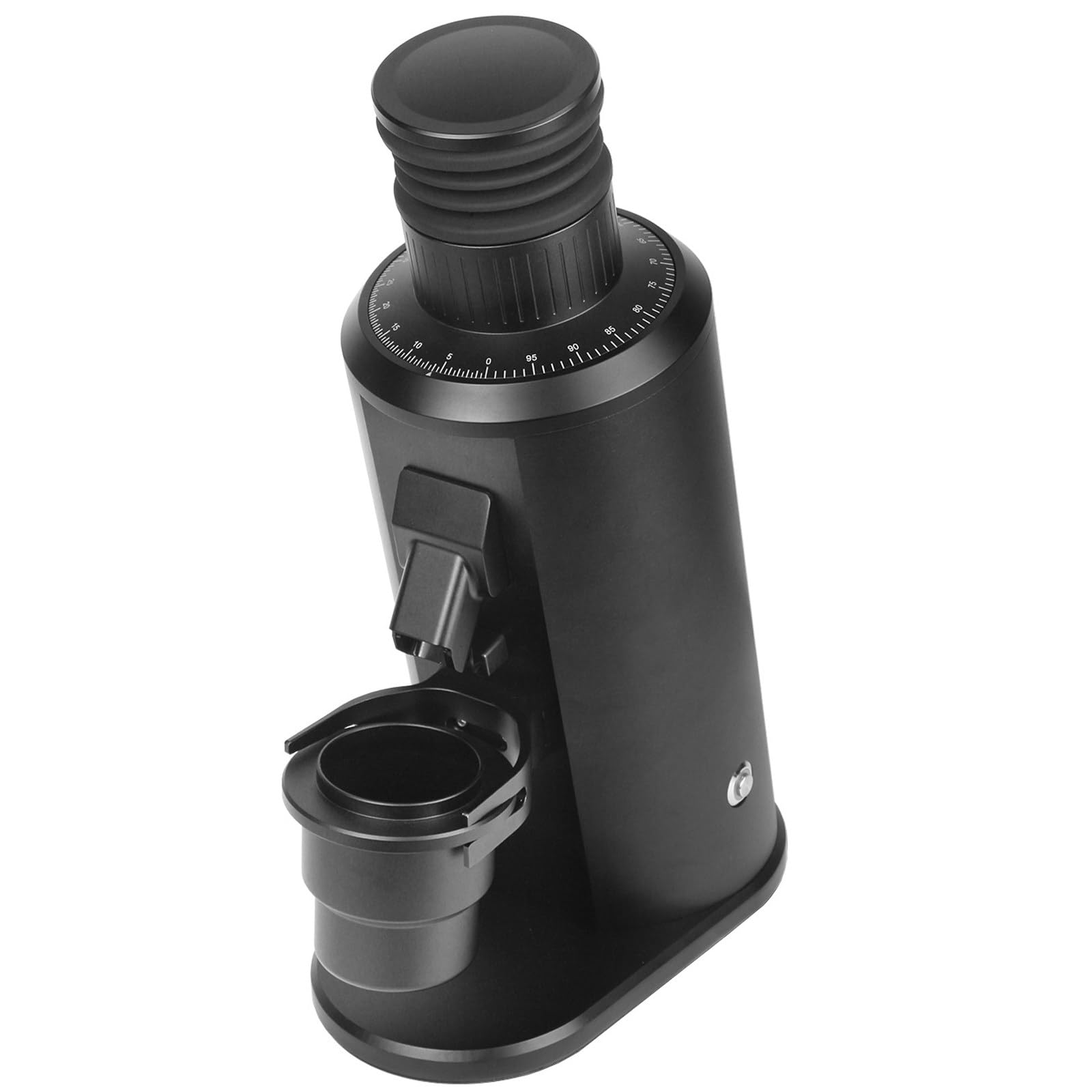 Młynek do kawy elektryczny single dose espresso – 80mm stal nierdzewna, bezstopniowy, bez grudek, równy, solidny, mała kawiarnia & dom Black