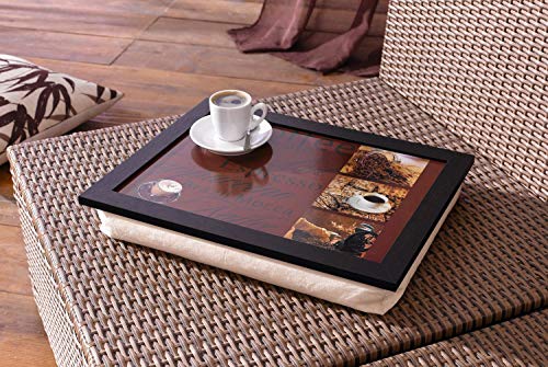 Frank Flechtwaren Kaffee - Bandeja con cojín