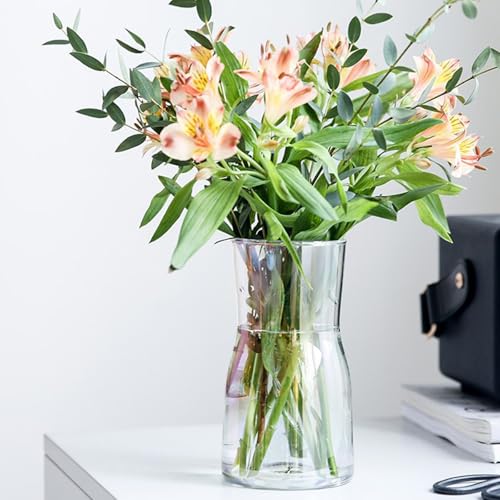 AHAQU 3PCS Clear Flower Vase, 20cm Glass Vase, Glass Vases for Flowers, Modern Vases for Home, Living Room, Office, Wedding Decor - Cosy Home Interiors AHAQU 3PCS Clear Flower Vase, 20cm Glass Vase, Glass Vases for Flowers, Modern Vases for Home, Living Room, Office, Wedding Decor - Image 7