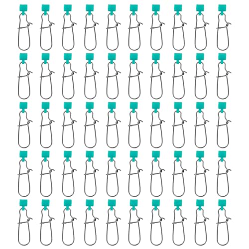 XIHIRCD 50pcs Fishing Weight Slider, Stainless Steel Fishing Line Sinker Slides Practical Sinker Slides Premium Fish Finder Rig Weight Slider for Fishing Tackle Accessories (Green)