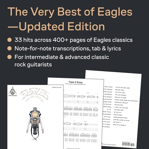The Very Best of Eagles Guitar Recorded Versions | 33 Classic Rock Songs for Guitar with Note-for-Note Tablature | Hal Leonard Sheet Music Songbook for Electric and Acoustic Guitar Players - Image 3