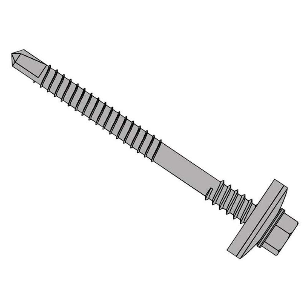 TechFast Light Duty Composite Sheet to Steel Roofing Screws, Black, 5.5 x 150mm - Image 2