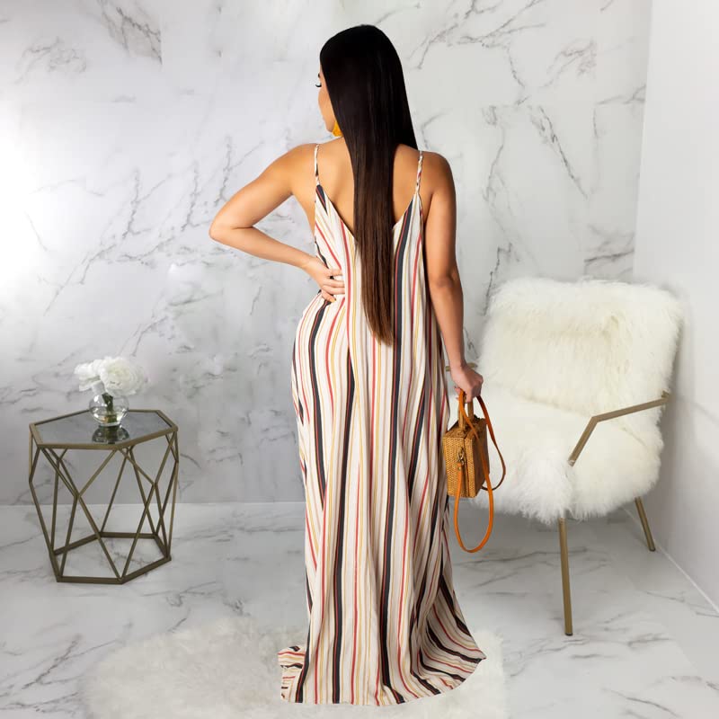 Image of SheKiss 2026 Women's Casual Summer Floral Long Maxi Dresses Floor Length Sleeveless Plus Size Sundresses