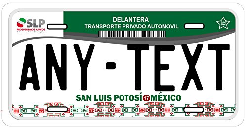 San Luis Potosi Mexico Placas License Plate