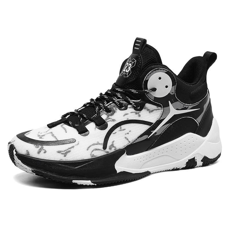 Zapatillas de Baloncesto Unisex con amortiguación, Rebote, Antideslizantes, Resistentes al Desgaste, Botas Entrenamiento Deportivas Moda for Parejas Zapatos para Caminar