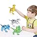 Odolwalker Jurassic Clear Crystal Dinosaur Simulation Figures 6pcs Dinos Toys Assembled Puzzle Small Particle Building Blocks Removable Chin Wings and Tail for Everyone.