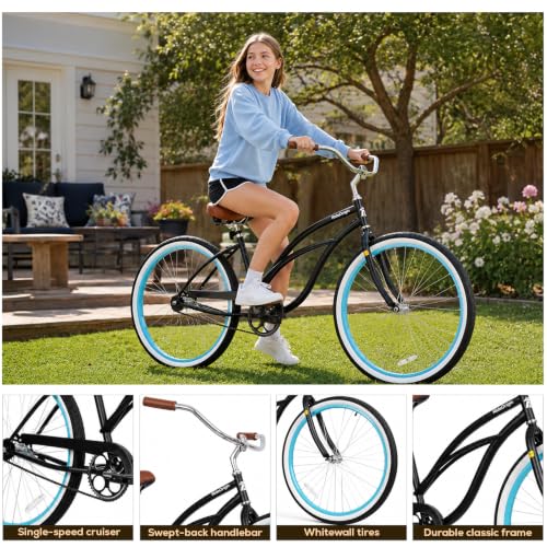RideOrigin 26 Inch Beach Cruiser