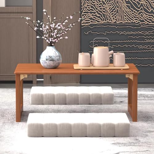 Table de méditation tatami pliante en bois pour rituel thé zen