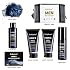 Men's Bath and Body Spa Gift Set - 7-Piece Kit with Daily Care 3-in-1 Wash, 2-in-1 Handmade Soap & Travel Bag - Father's Day/Birthday/Christmas Gifts for Dad, Husband Son from Family