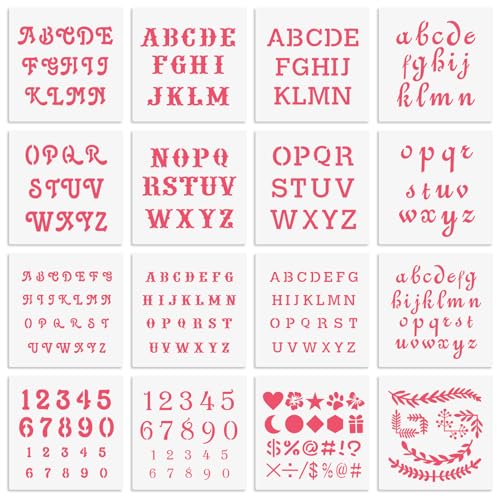 CODOHI 6x6in Alphabet Letter & Number Stencils