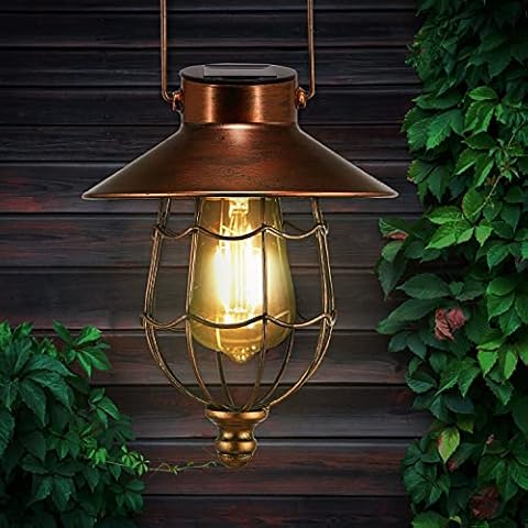 Pearlstar Vintage Solar Lantern for Outdoor Decoration Cover