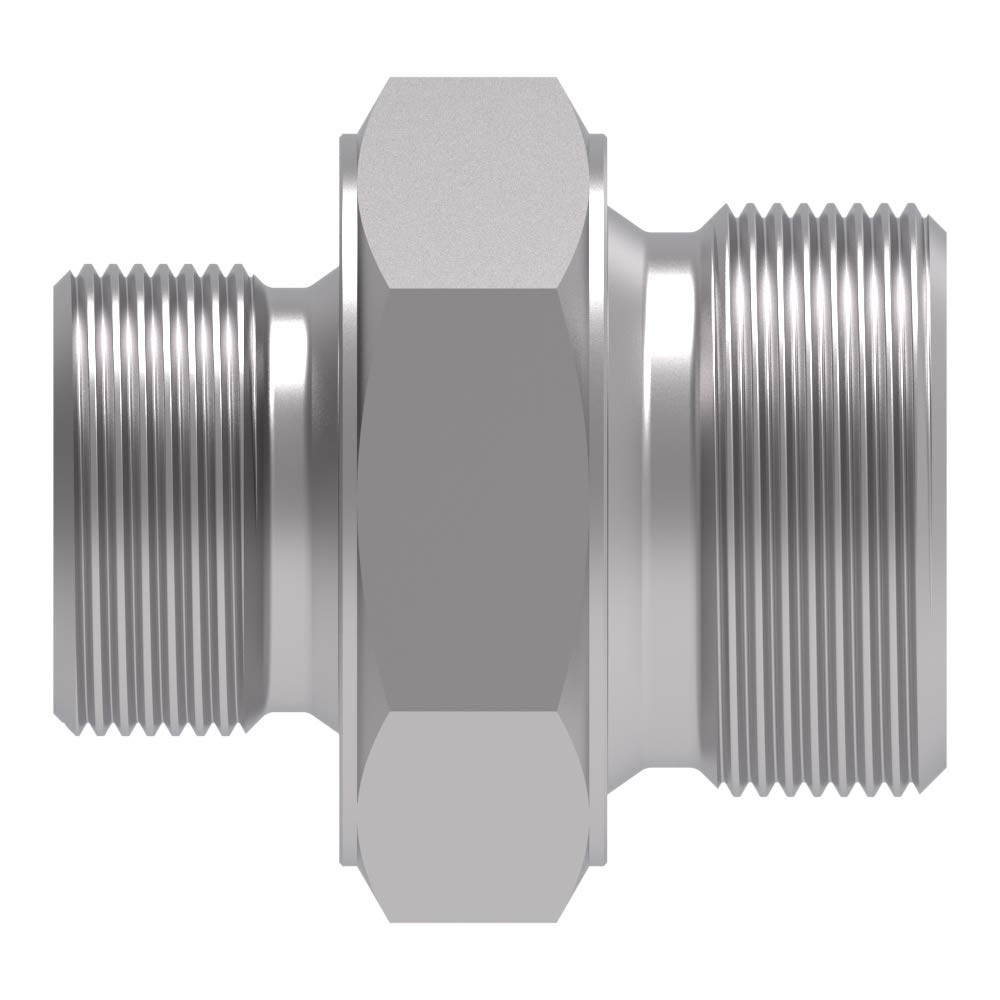 Raccord Hydraulique droit Mâle BSP pour bague BS 3/4 X Mâle BSP pour bague BS 1"