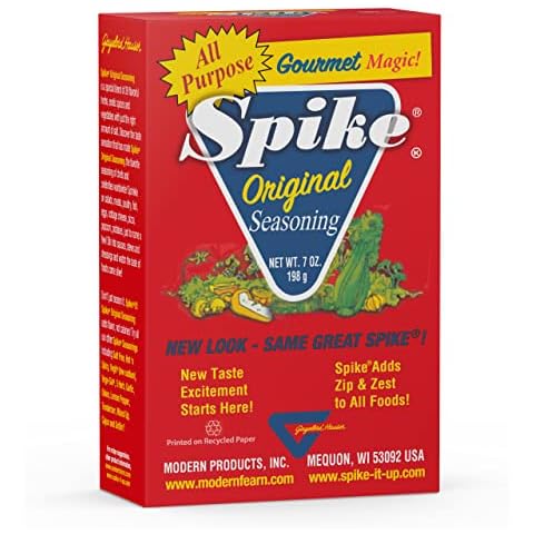 Spike Seasoning, Original Gourmet Magic Seasoning Salt Blend - Seasonings and Spices for Cooking, Popcorn Seasoning, All-Purpose Seasoning for More Flavorful, Healthy Meals, 7 Oz Cover