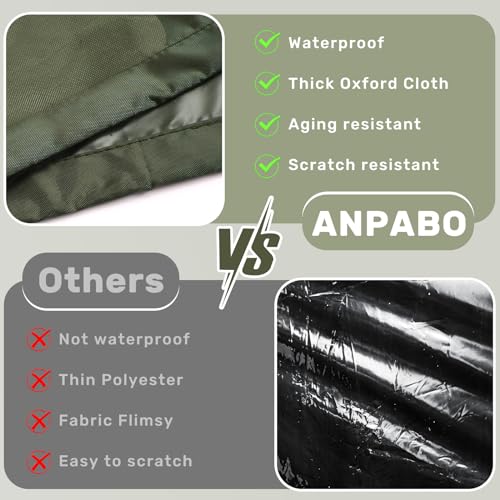 Image of ANPABO Kids Ride On Toy Car Cover with Pattern, One Size Fits Most-Green