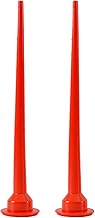 Buses cônes en silicone de 30 cm, 2 buses cônes en plastique, embout de buse de calfeutrage, buse de calfeutrage, embouts d'extension pour pistolet à calfeutrer à saucisses (B)