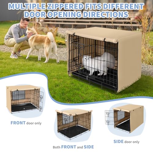 X-ZONE PET Capa de gaiola de cachorro de 91,4 cm para uso interno/externo - capa de canil de poliést