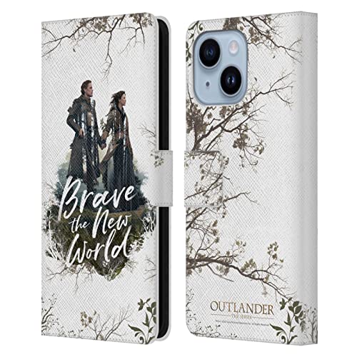 Étui cuir Outlander iPhone 14 Plus pour ranger vos cartes et protéger l'écran