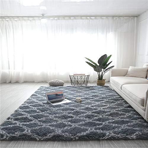 xinwanhong Carpet Shaggy Fluffy Shaggy, Raccoon Carpet Living Room, Anti-Slip Extra Large Carpet for Room Home Décor, Modern Long Pile Shaggy Bed Rug for Bedroom Hallway Kitchen,E,140 * 200CM