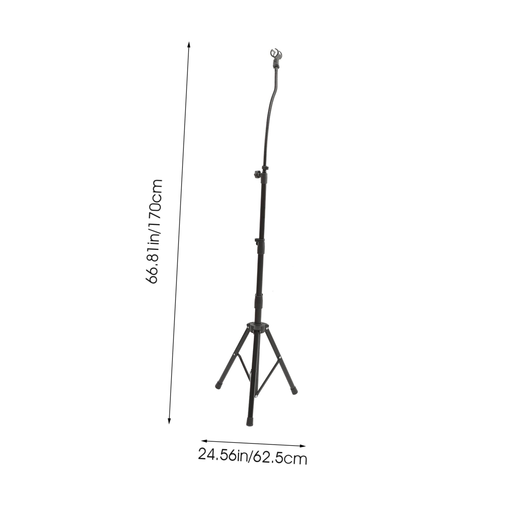 TOYANDONA Statyw Do Mikrofonu Tripodzie z Regulacją Stabilna Podstawa Do Występów Scenicznych Ceremonii Weselnych Streaming i Nagrywania