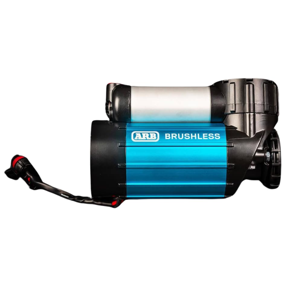 ARB Compresor de Aire sin escobillas CKBLA12 de 12 V con Motor a Bordo Premium con Salida de 1.5X. Ideal para un Tiempo de inflado de neumáticos más rápido y Aventuras Todoterreno 4x4 - Lanzamiento