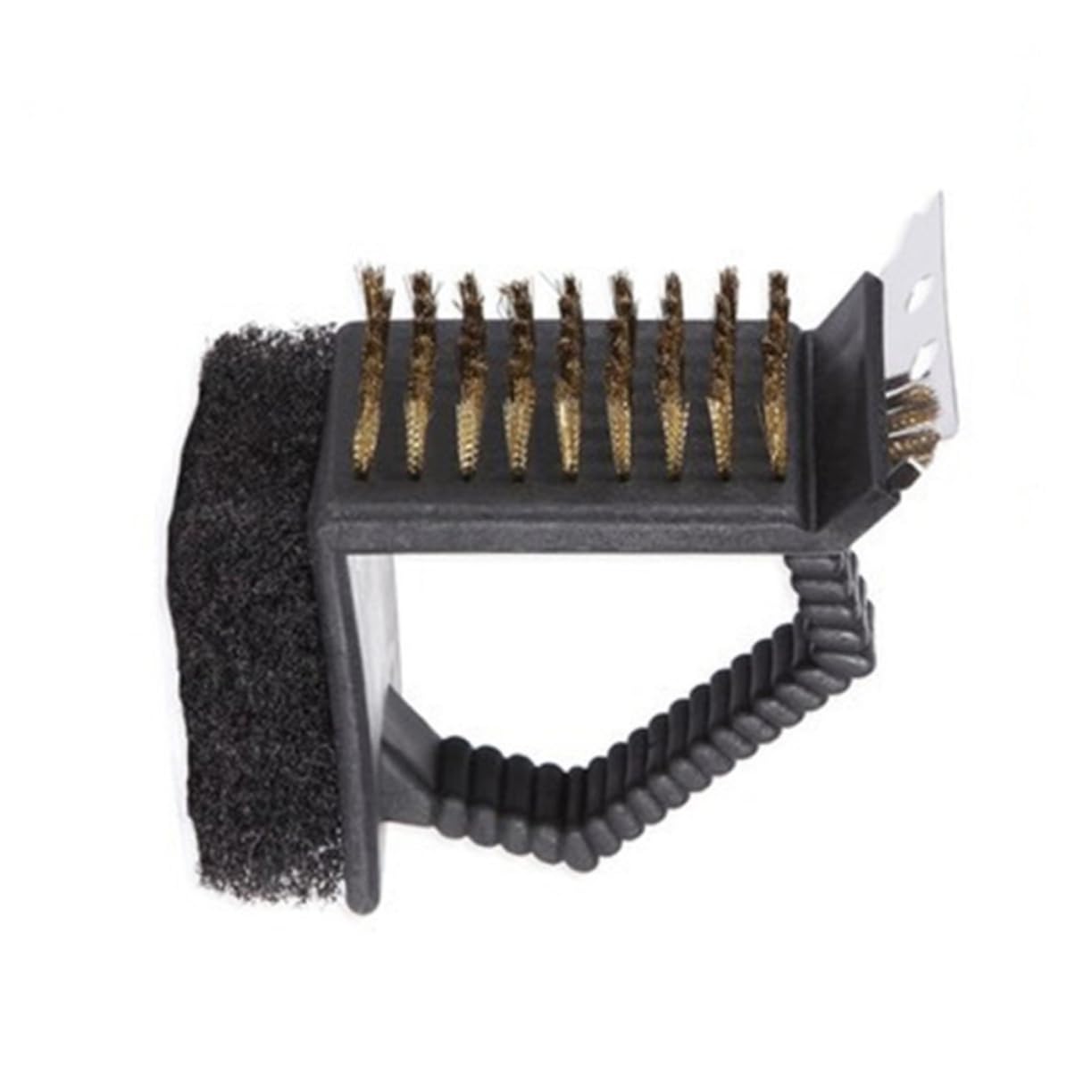 Mikikit Multifunctional BBQ Grill Cleaning Brush with Pad Heavy Duty Cleaning Tool for Grills Ovens Grates Effortlessly Removes Stubborn Grease