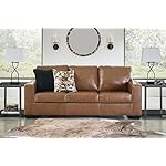 Signature Design by Ashley Bolsena Contemporary Leather Match Sofa, Dark Brown - Image 2