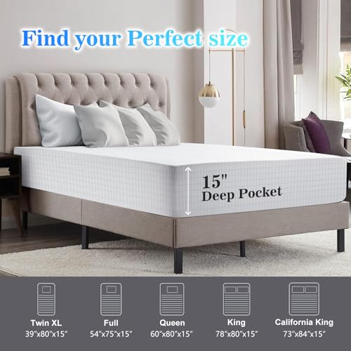 Grounding Sheet, 90% Organic Cotton+10% Pure Silver Organic Fitted Grounded Sheet for Improved Sleep, Pain Relief - Earth Connected Bedding (White, (60.5 * 80 * 15inch))